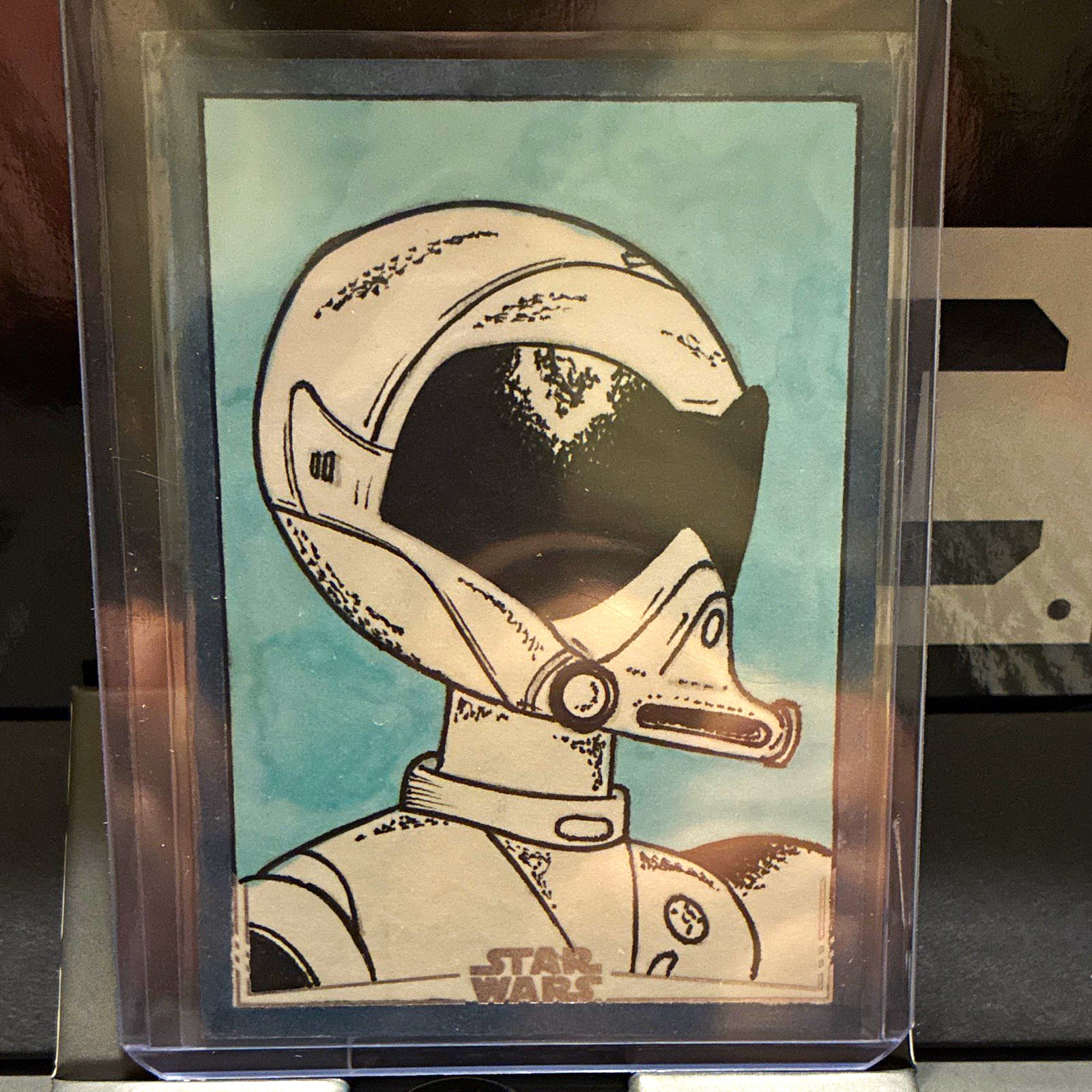 Topps Star Wars Sketch Card Hard Signed by Rusty