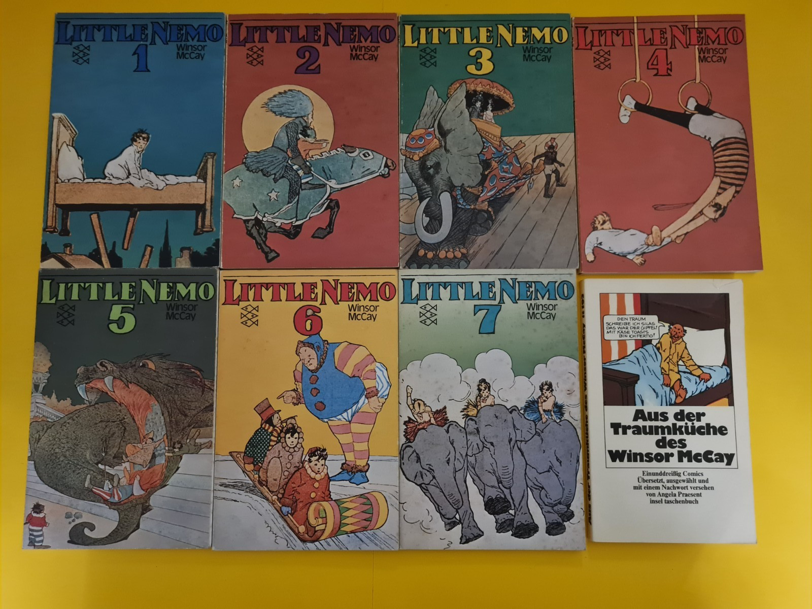Little Nemo fumetto volume da 1 a 7 completo + cucina da sogno (Fischer TB 1974-75) Z1-2