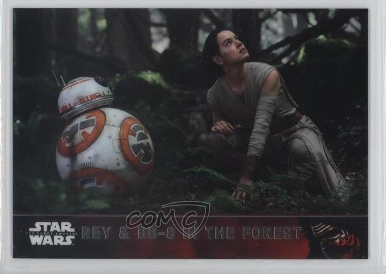 2016 Topps Star Wars: Il Risveglio della Forza Chrome Rey BB-8 & nella Foresta #63 0c3