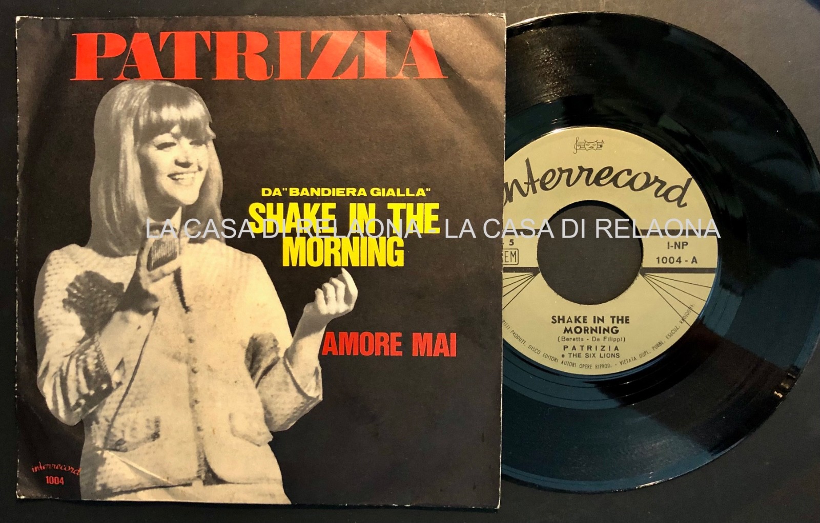 45 PATRIZIA . SHAKE IN THE MORNING - ANNO 1966 - BEAT - I-NP 1004 - MINT