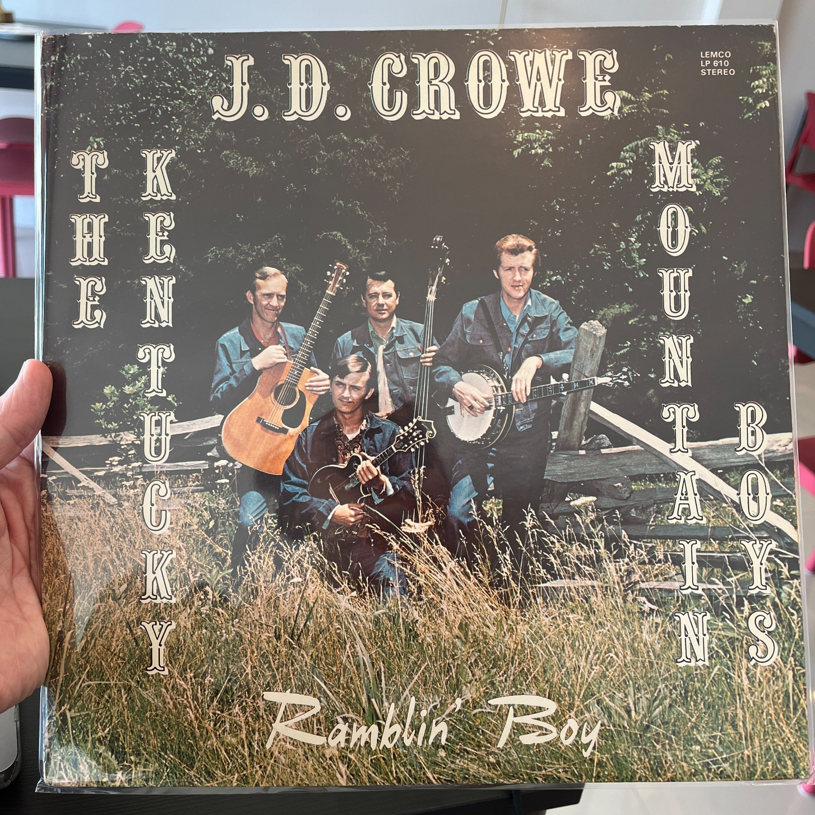 Vinyl LP J.D. Crowe Kentucky Mountain Boys Ramblin' Boy 1st US PRESS  bluegrass