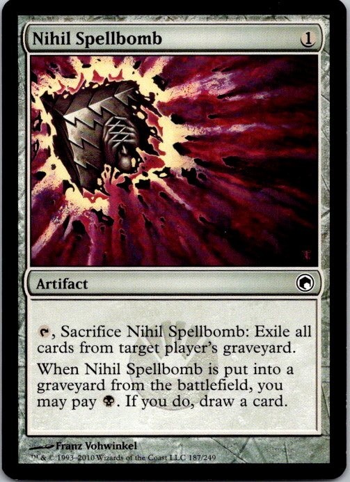 Lot of 9 MTG Magic the Gathering Nihil Spellbomb Scars of Mirrodin See Scans