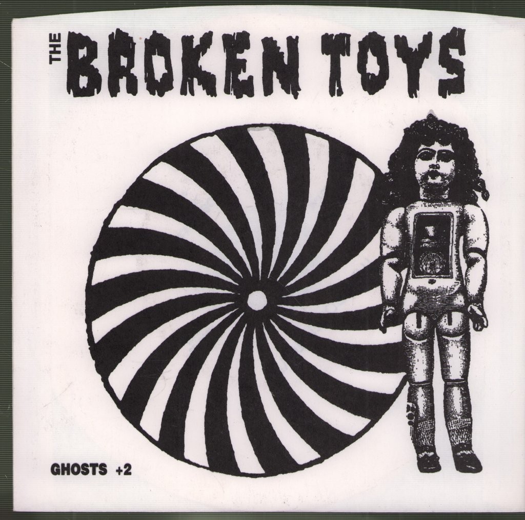 Broken Toys Ghosts Trashtone 7" Vinile Bianco 1992 45 RPM, in Pic Sleeve