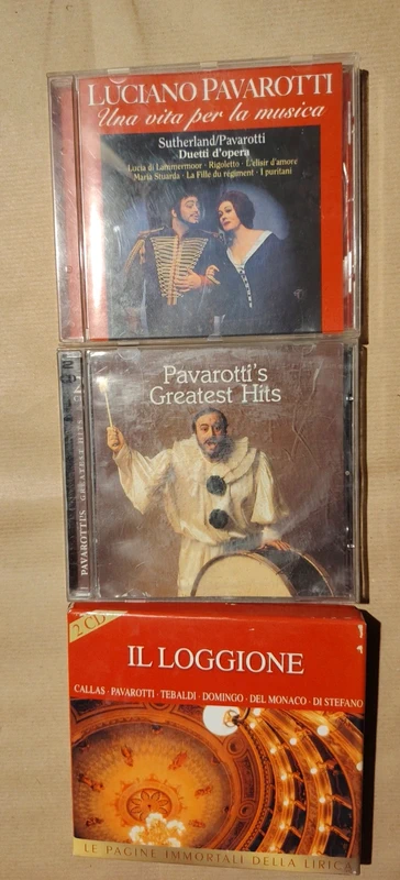 Cd  Luciano Pavarotti Duetti d'opera, Greatest Hits (2 cd)  e il Loggione