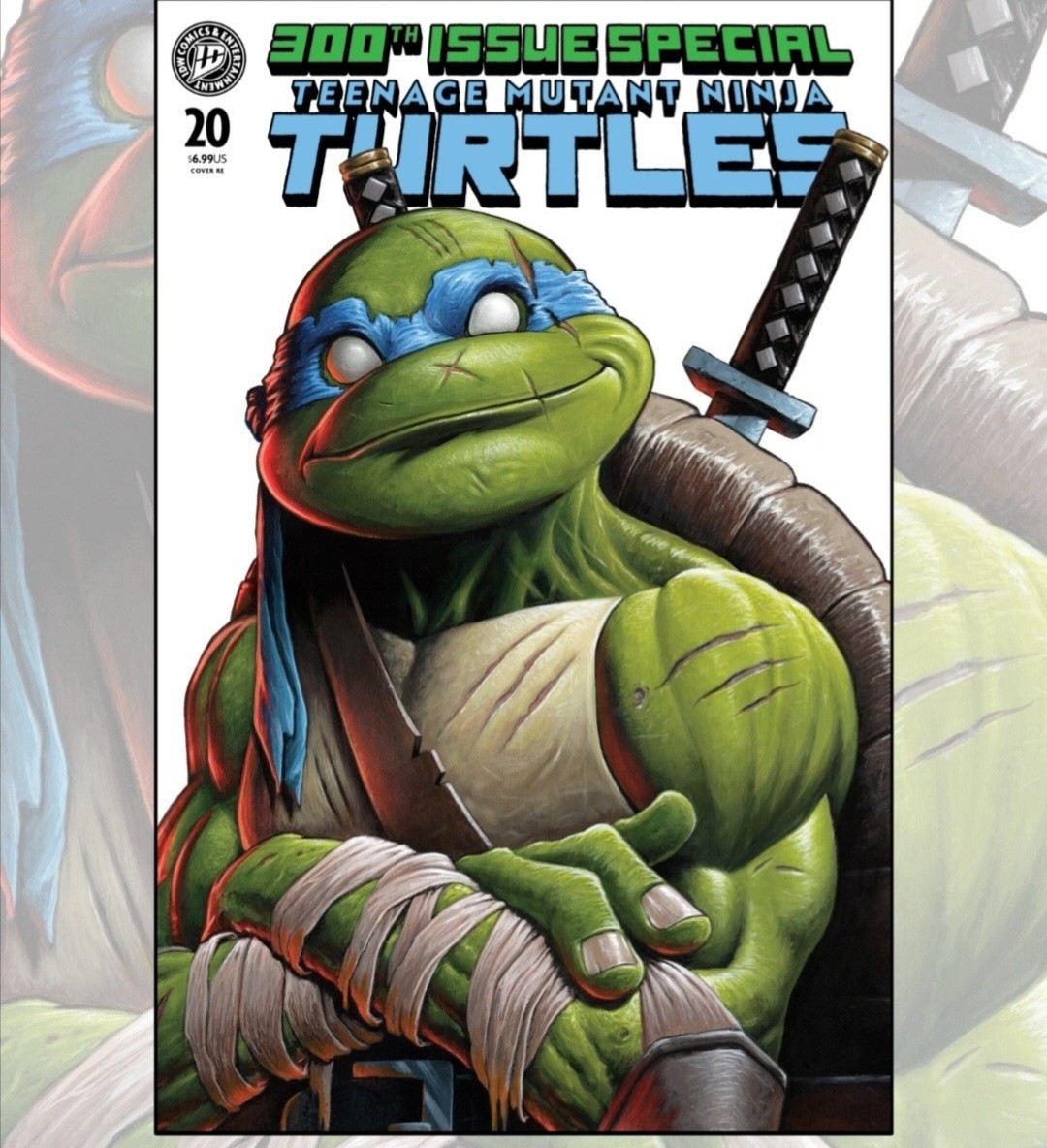 SDCC 2026 EXCLUSIVE Teenage Mutant Ninja Turtles #20 300° Edizione LEONARDO LE 500