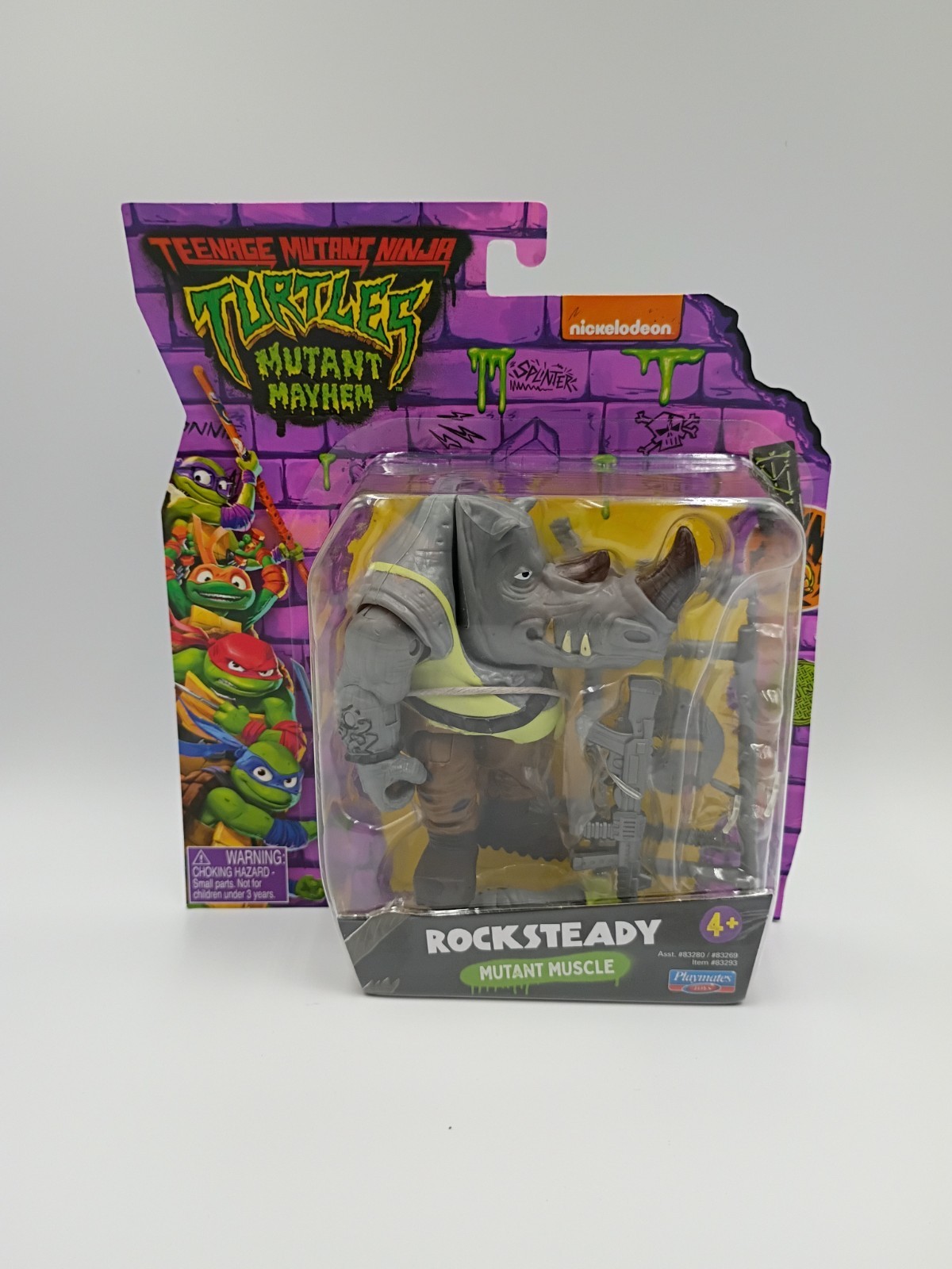 Playmates Teenage Mutant Ninja Turtles Mutant Mayhem Muscle Rocksteady Figura