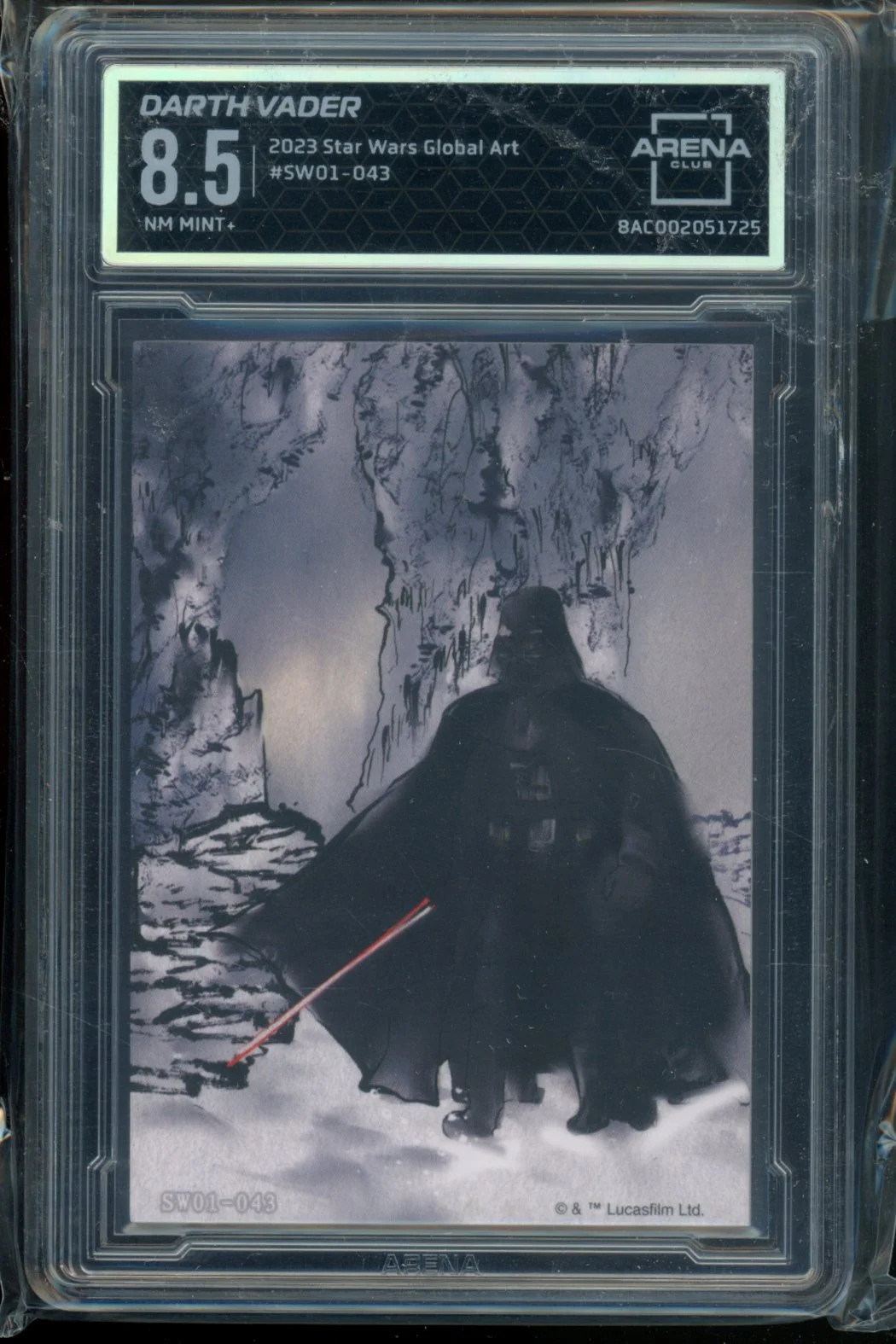 2023 Star Wars Global Art Darth Vader #SW01-043 Arena Club 8,5