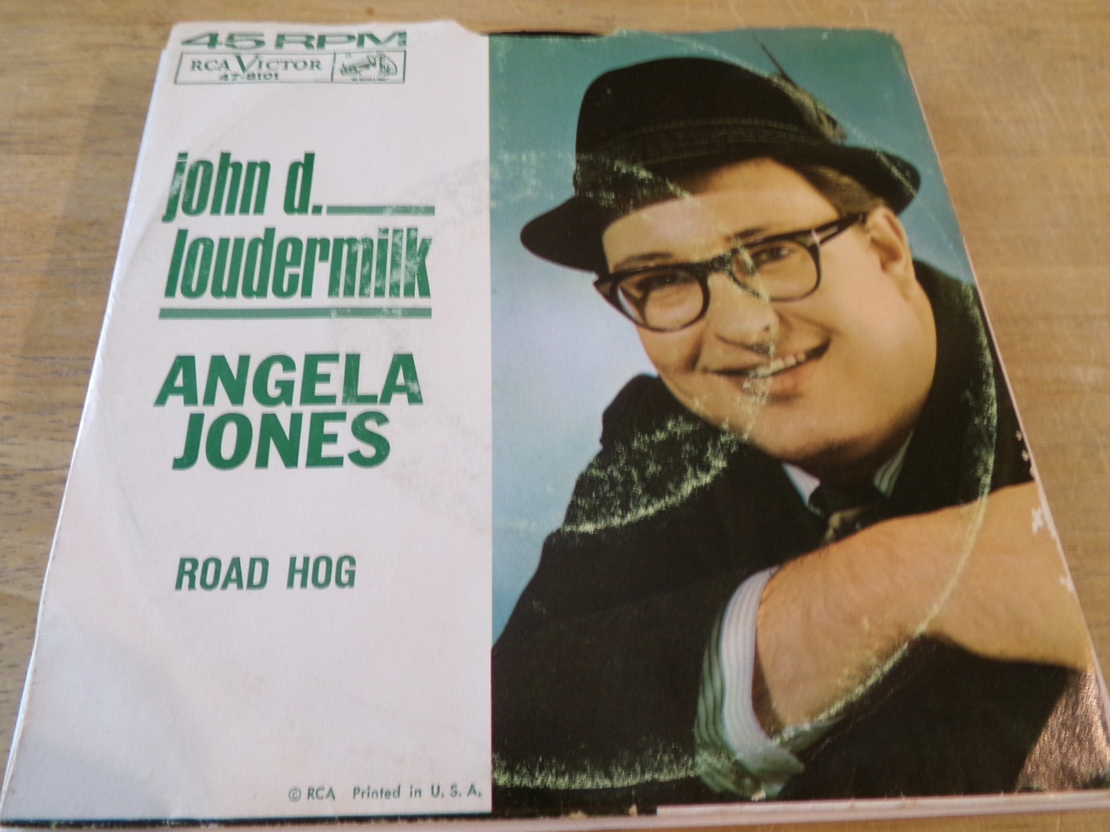 Lot of (9) John D Loudermilk 45s-(1) Columbia (8) RCA Victor (1) w/PS (2) promos