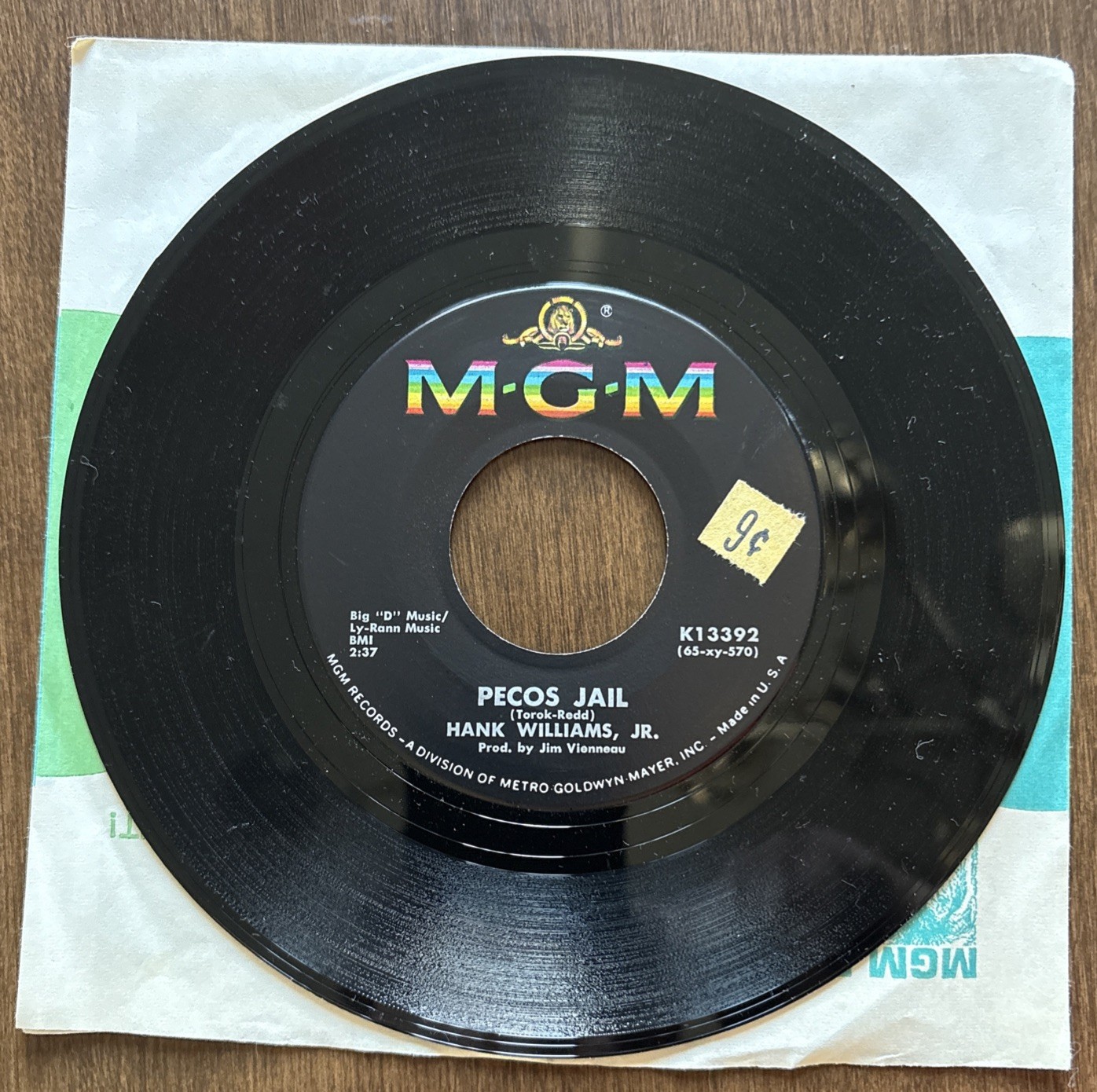 Hank Williams Jr. - Pecos Jail / You're Ruinin' My Life - Record  A145