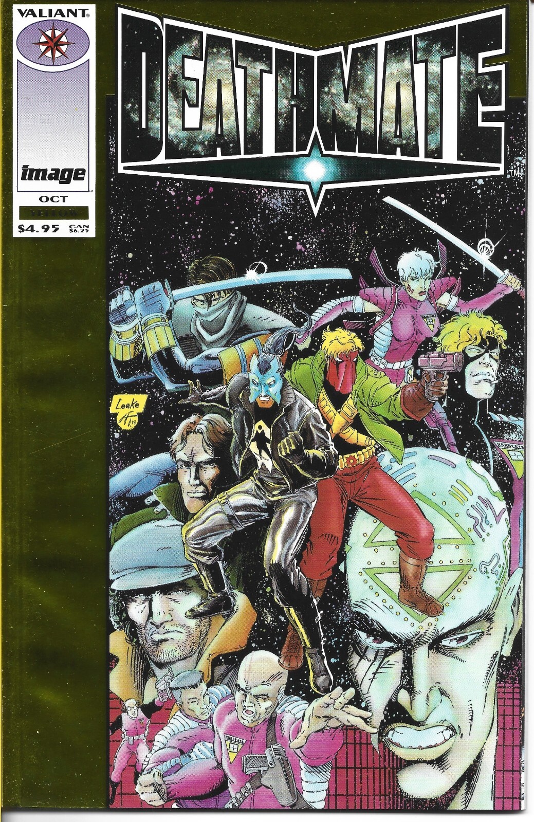 DEATHMATE YELLOW #1 VALIANT COMICS 1993 BAGGED AND BOARDED