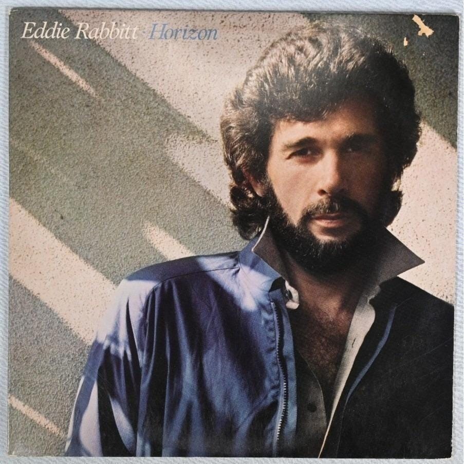Eddie Rabbitt Horizon Elektra Vinyl LP I Love a Rainy Night