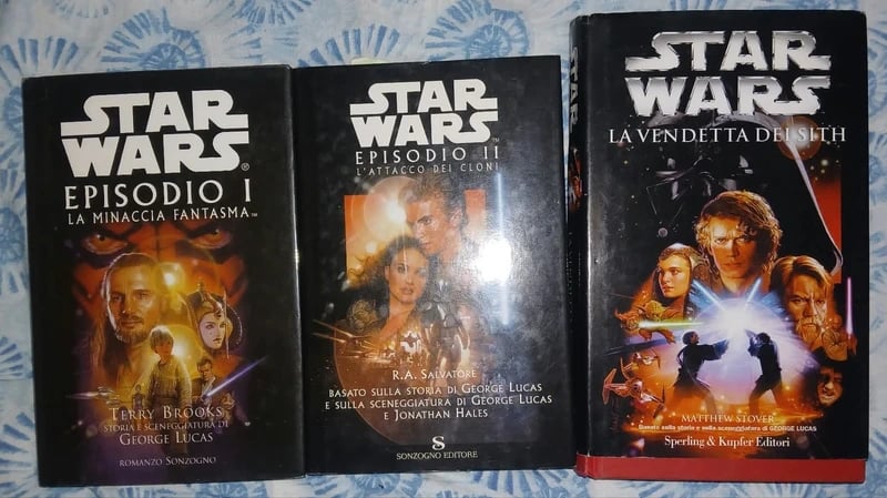 Lotto Romanzi Prequel Star Wars: Episodio 1, 2, 3