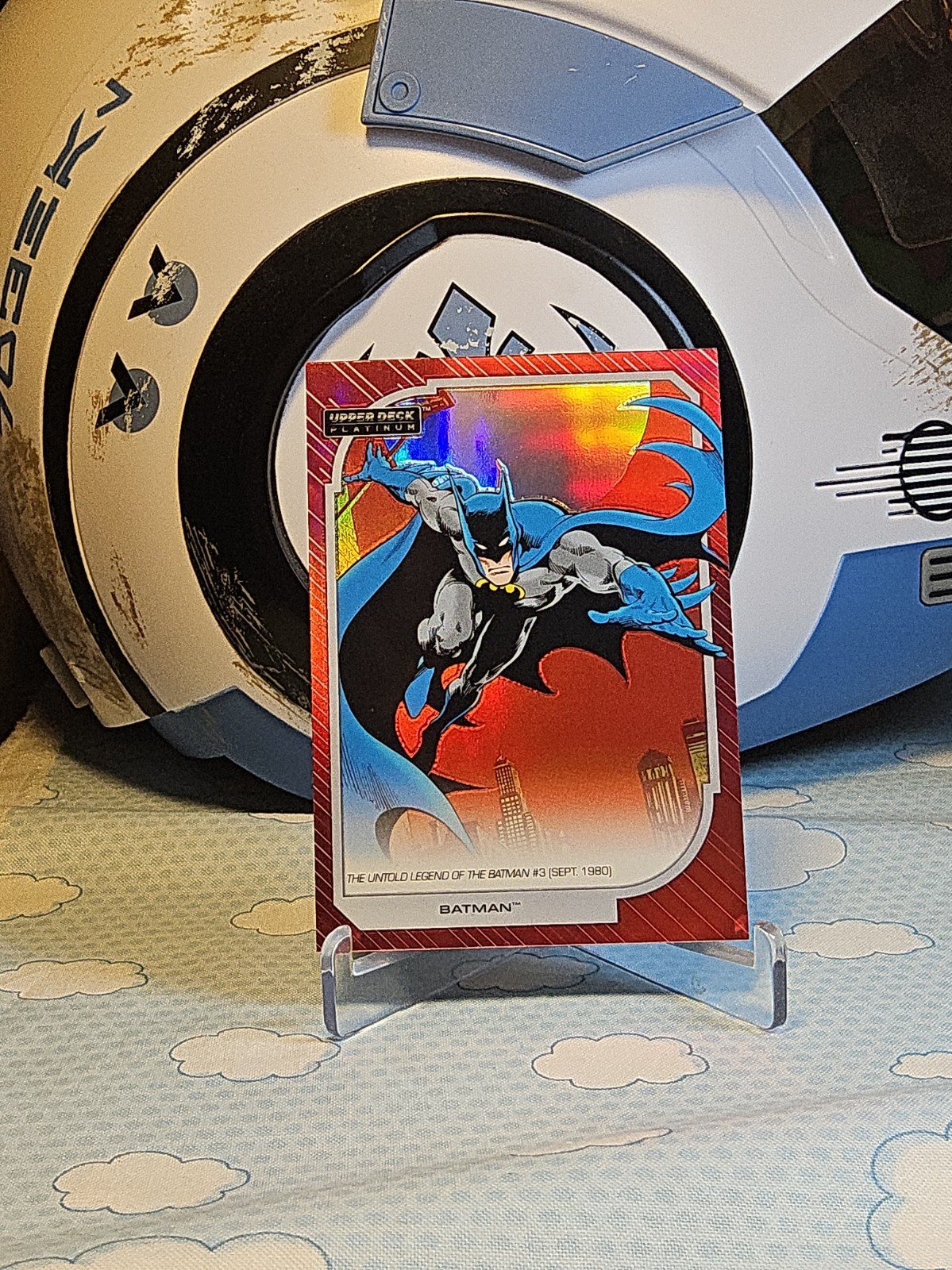 2026 Upper Deck DC Platino Rosso Arcobaleno Batman 101