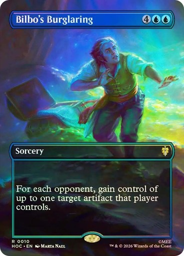MTG Bilbo's Burglaring (Borderless FOIL) - Lo Hobbit
