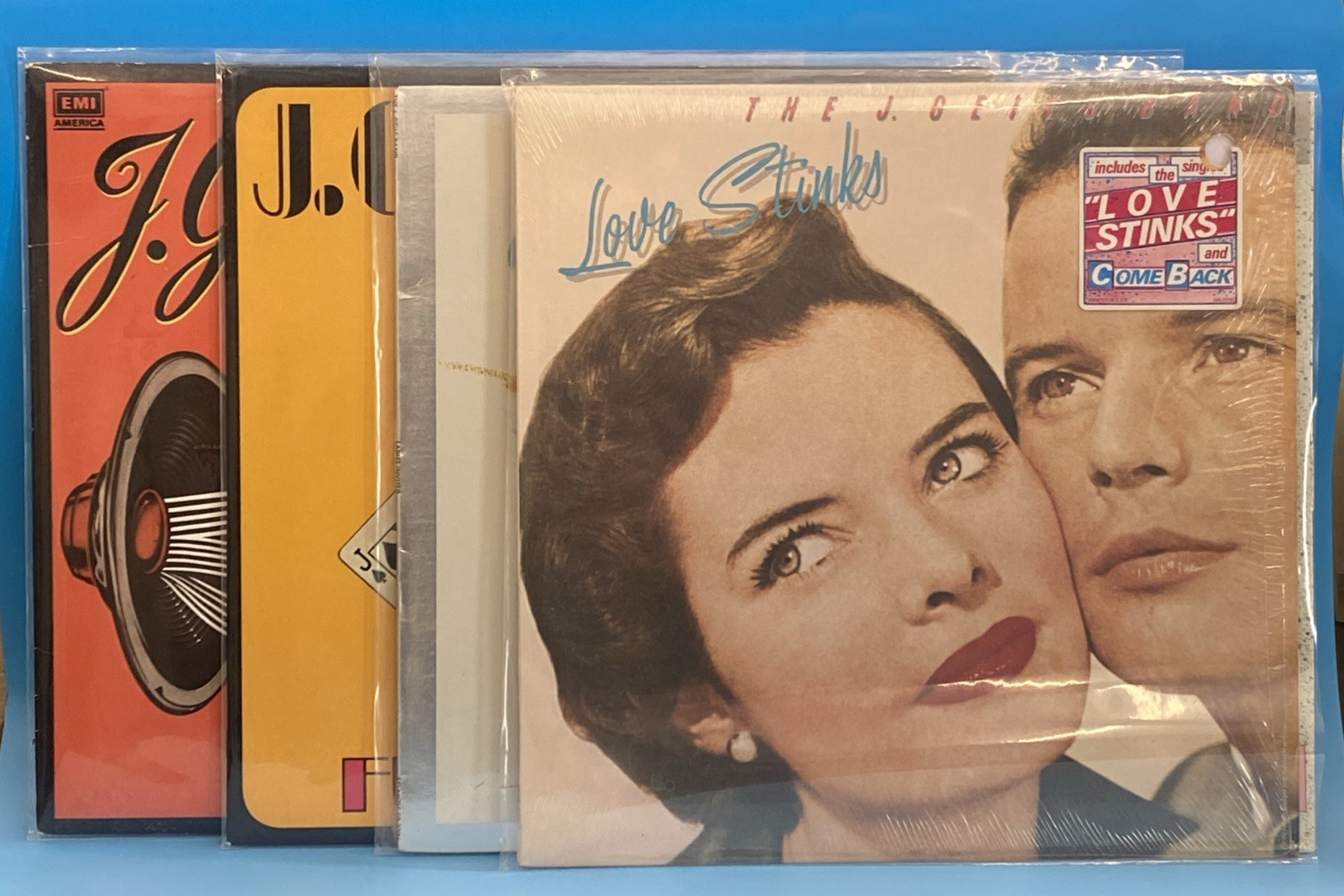 4 LPs J Geils FULL HOUSE/Showtime/Ladies/Love Stinks Ultrasonic Cleaned A0428