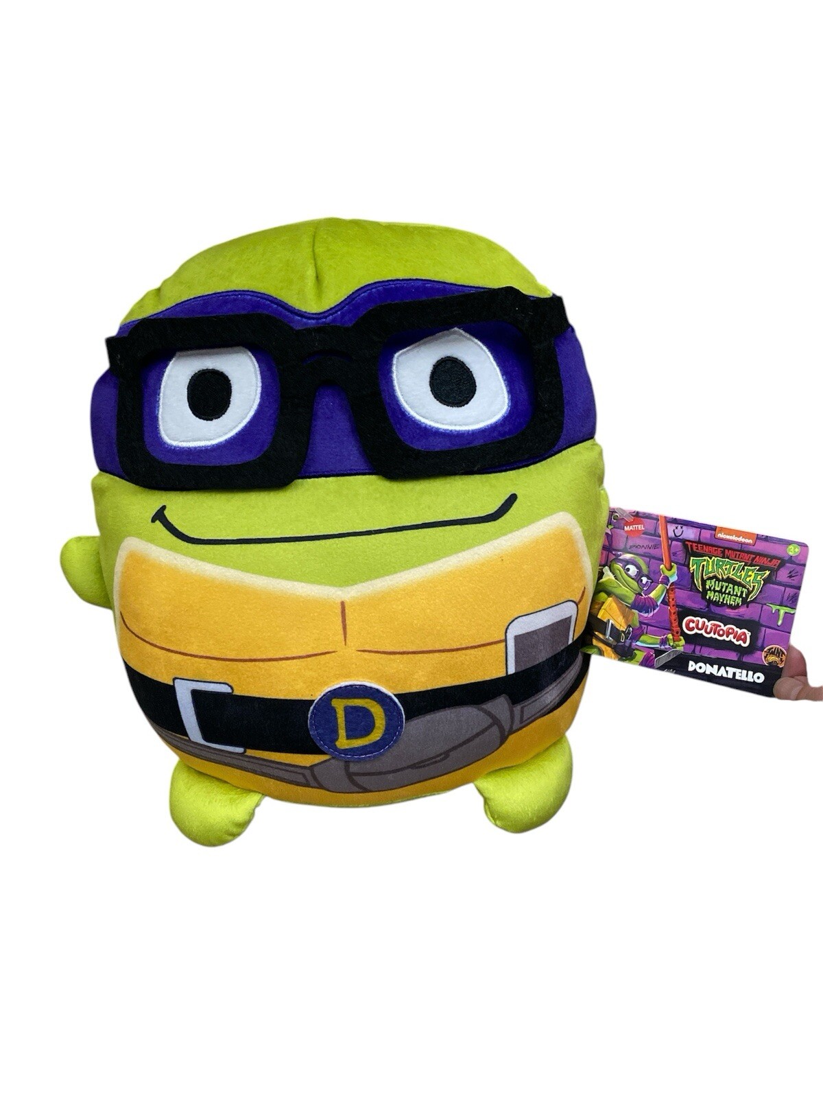 Cuutopia Donatello 10" Cuscino TMNT Adolescente Mutante Tartarughe Ninja Peluche Giocattolo