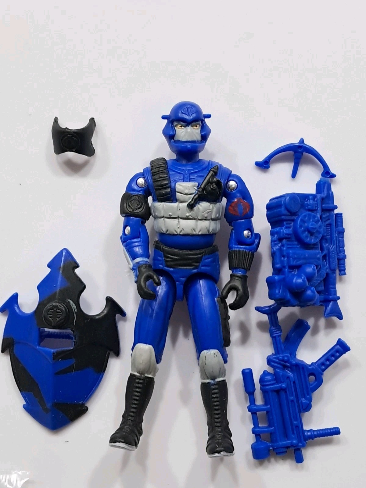 Gi Joe Black Major Cobra Alley Viper Classic Blue Trooper 3.75