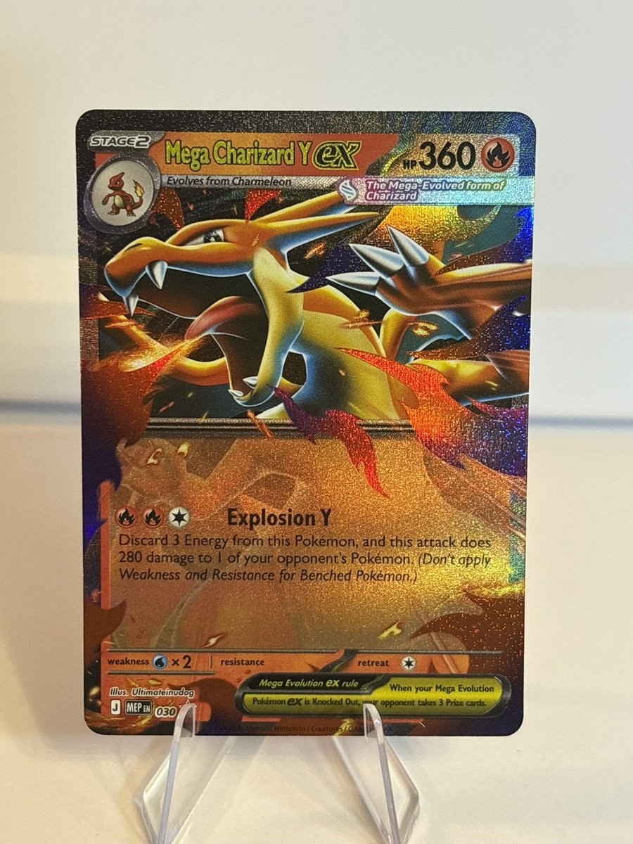 Mega Charizard Y ex 030 Mega Evolution Promo Holo | Quasi Nuovo