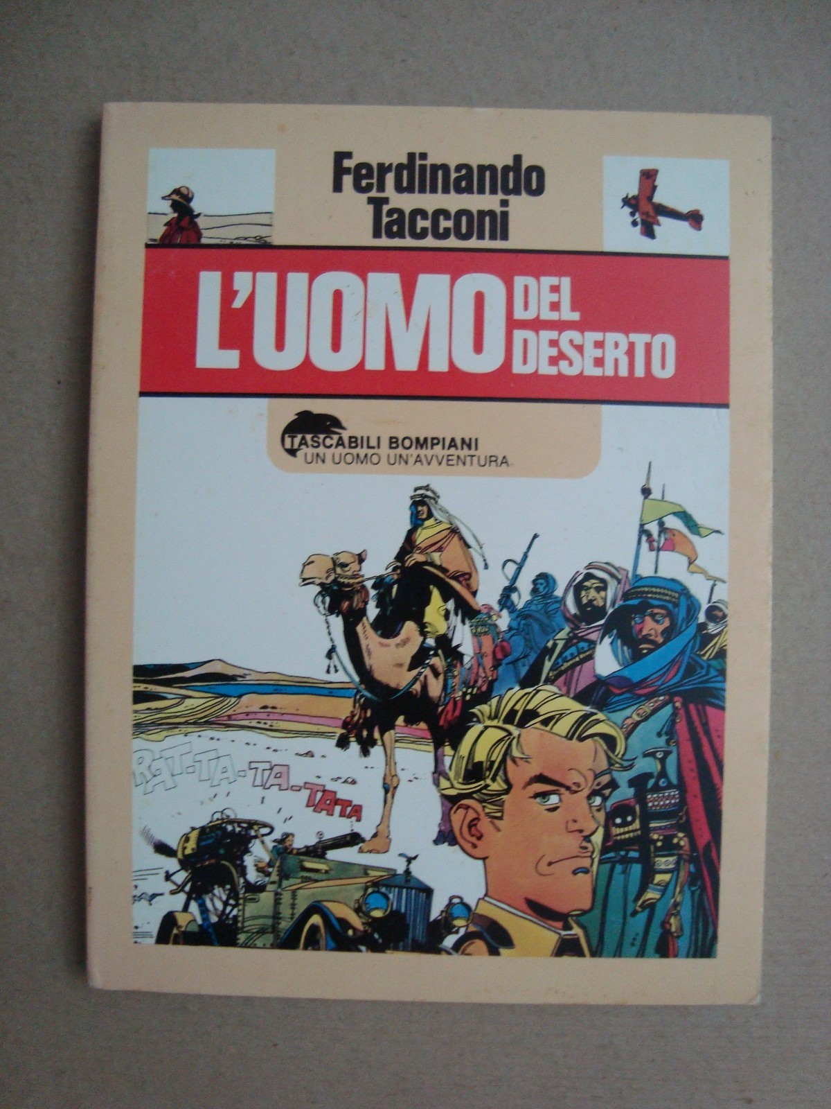 tascabili bompiani n° 207 ed. fabri/bompiani 1980 l'uomo del deserto