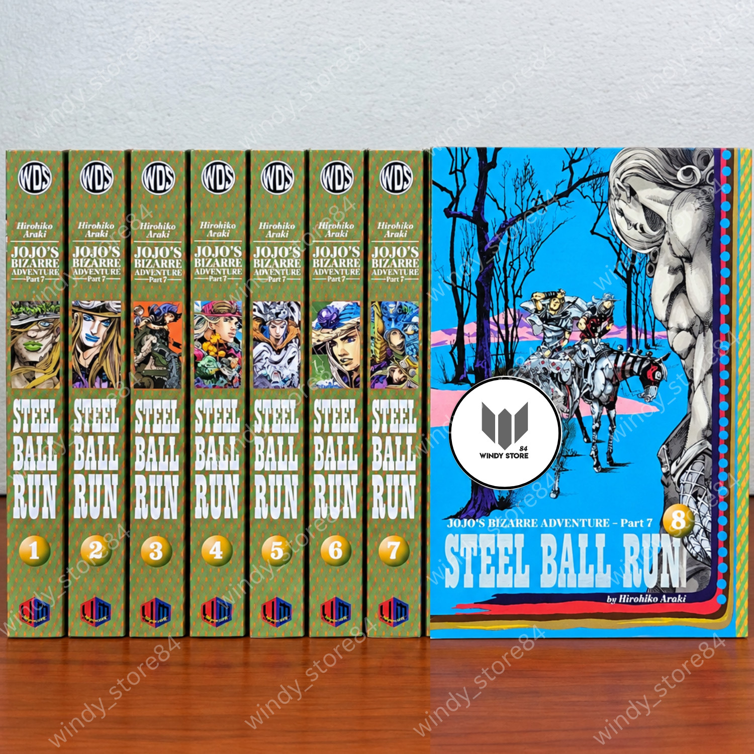 JoJo’s Bizarre Adventure Manga Inglese Parte 7 Vol. 1-8 fumetti metà/set completo - DHL