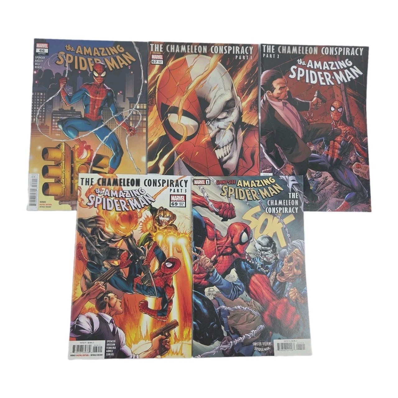 Amazing Spider-Man 66-69 Giant-Size Chameleon Conspiracy 5 Comic Raders Lot