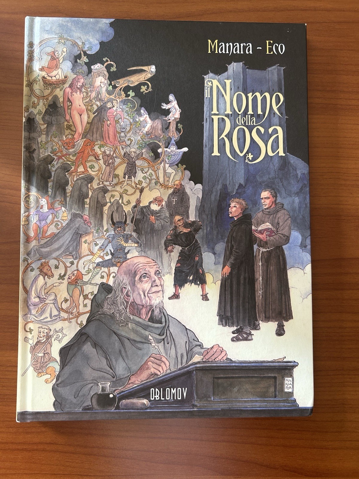 Manara Il Nome della Rosa Vol. 1 Copertina rigida Firmato Manara
