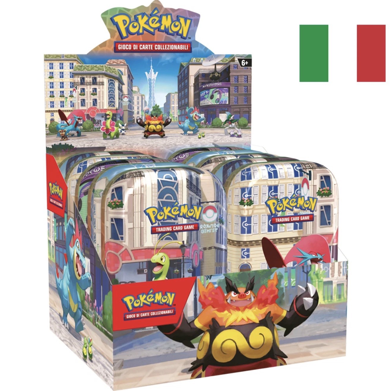 Pokemon Mini Tin da collezione Luminopoli - Display Sealed  - ITALIANO