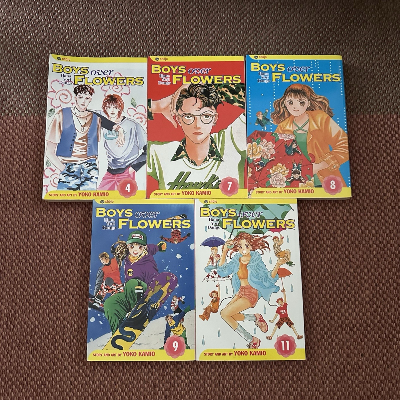 Lotto Boys Over Flowers Manga Vol 4 7 8 9 11 Inglese VIZ Shojo Yoko Kamio