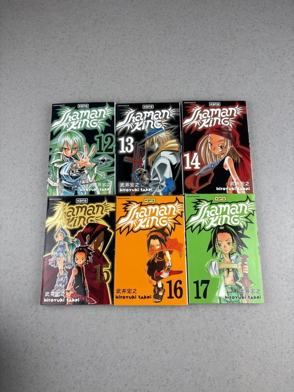 Lot Shaman King tomes 12 à 17 – Hiroyuki Takei – Manga Kana