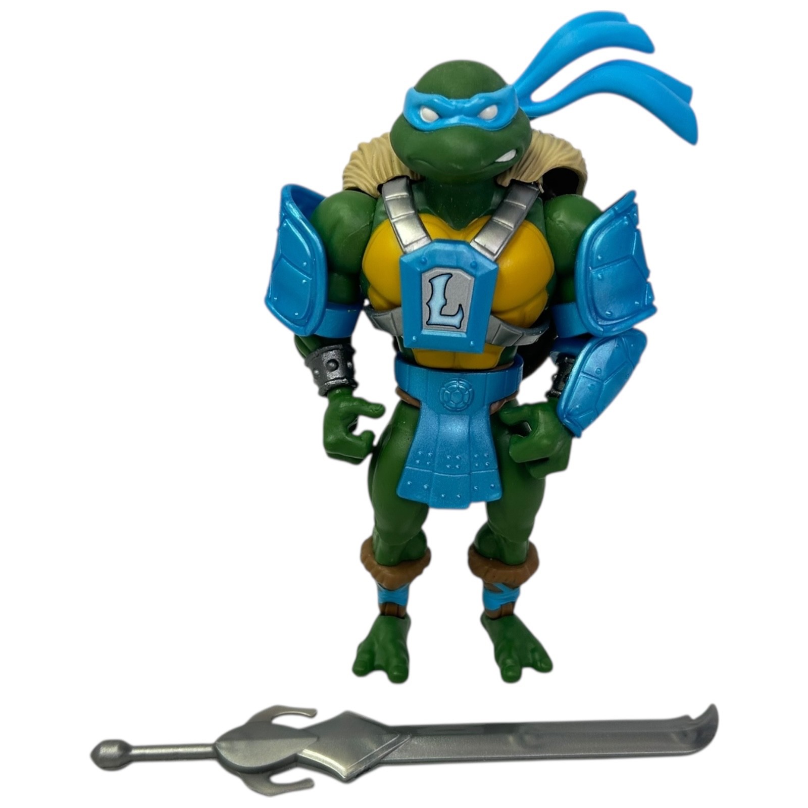 Modellino Turtles Of Grayskull Leonardo quasi completo TMNT Mattel usato
