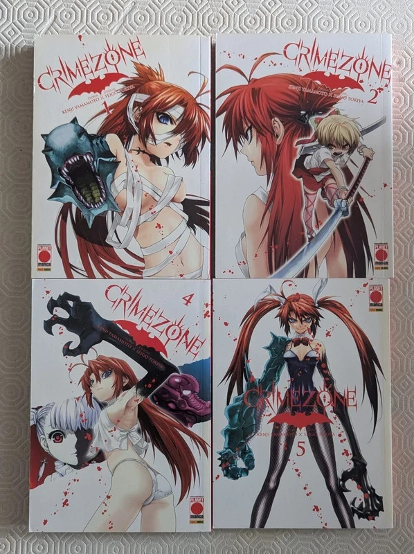 Crimezone - N° 1 + 2 + 4 + 5- Crimezone - Akuma Planet Manga
