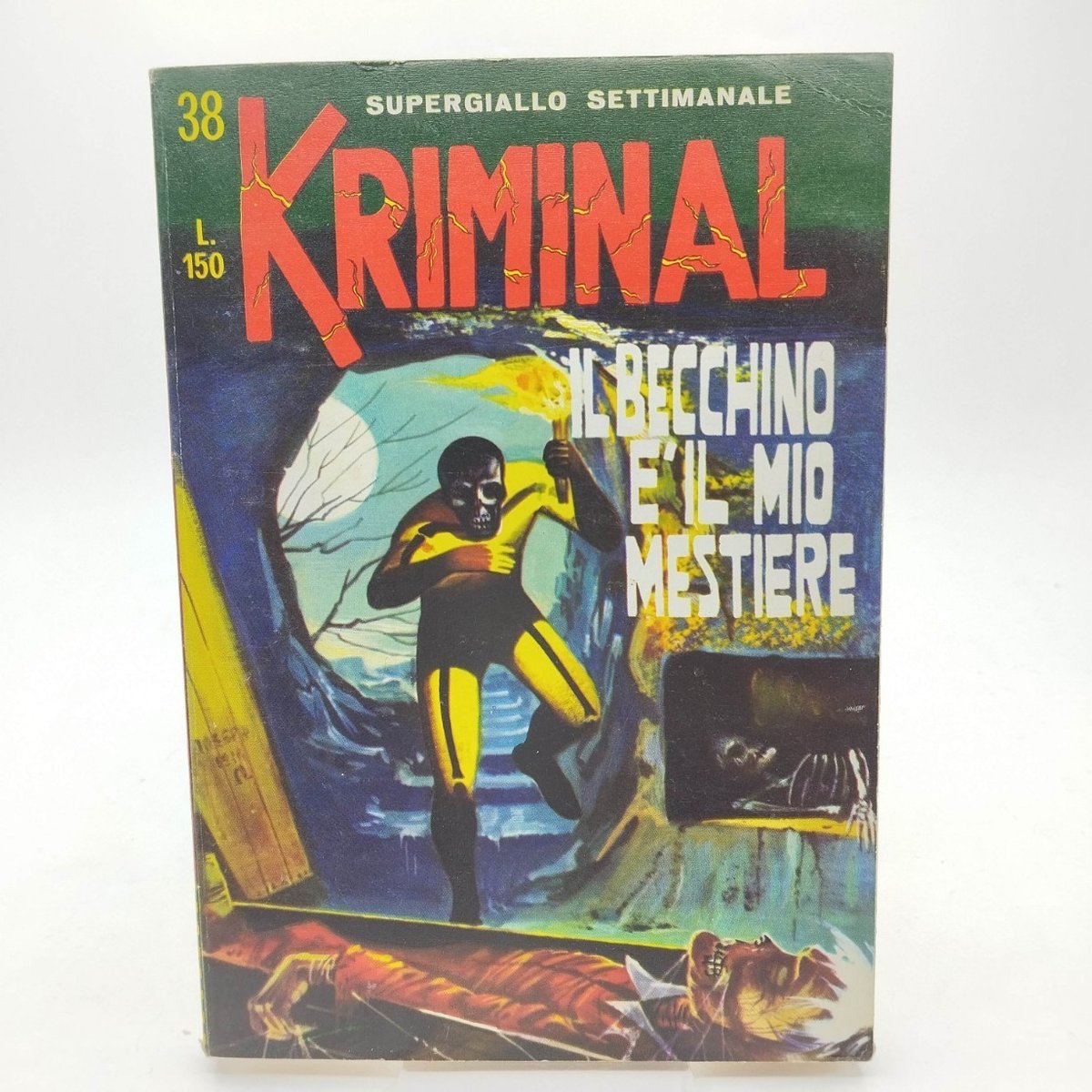 KRIMINAL N. 38   OTTIMO EDICOLA  AUT. 6636  ED. CORNO MAR. 1966 [ST] [UFF-32-38]