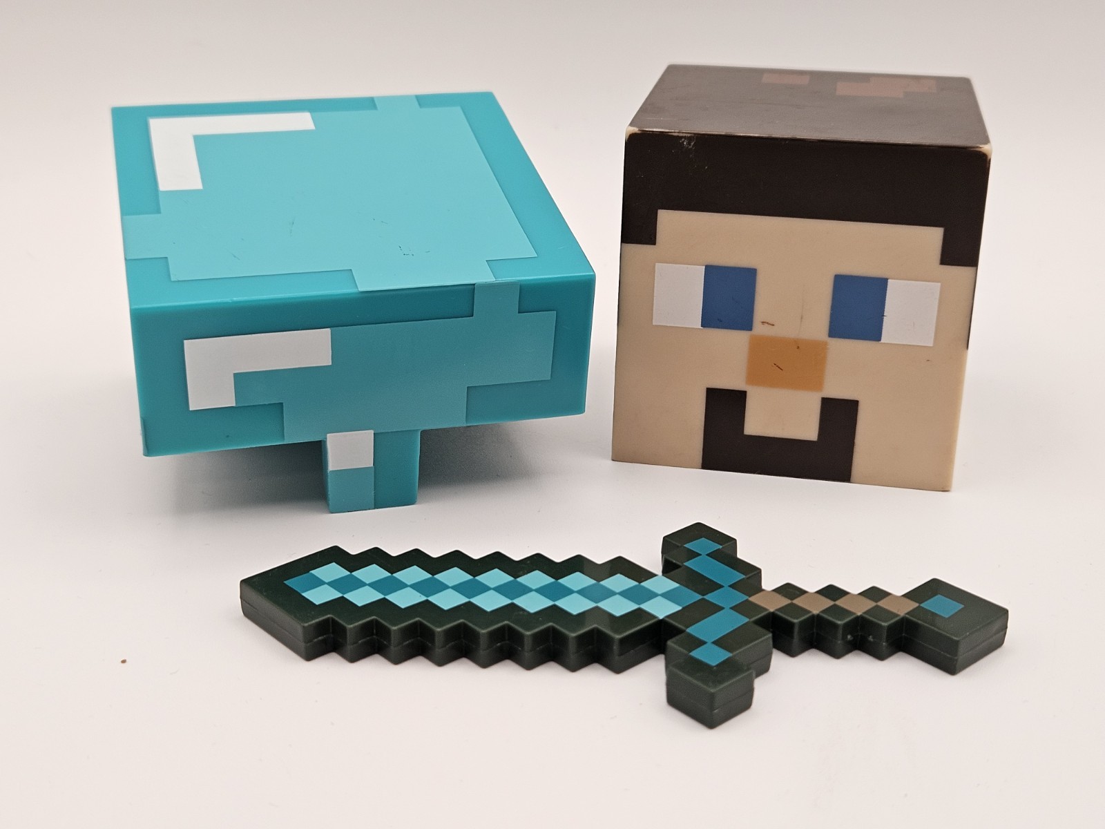 Minecraft Steve 6” Figure Toy Diamond Sword NO BODY
