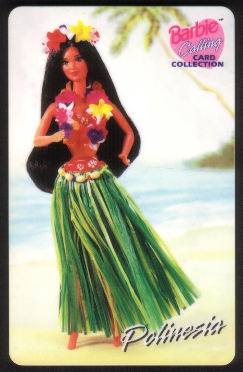 Barbie: Polinesia (Polinesia) Vestito Nativo (Uso In Italia) #20/28 Scheda Telefonica USATA
