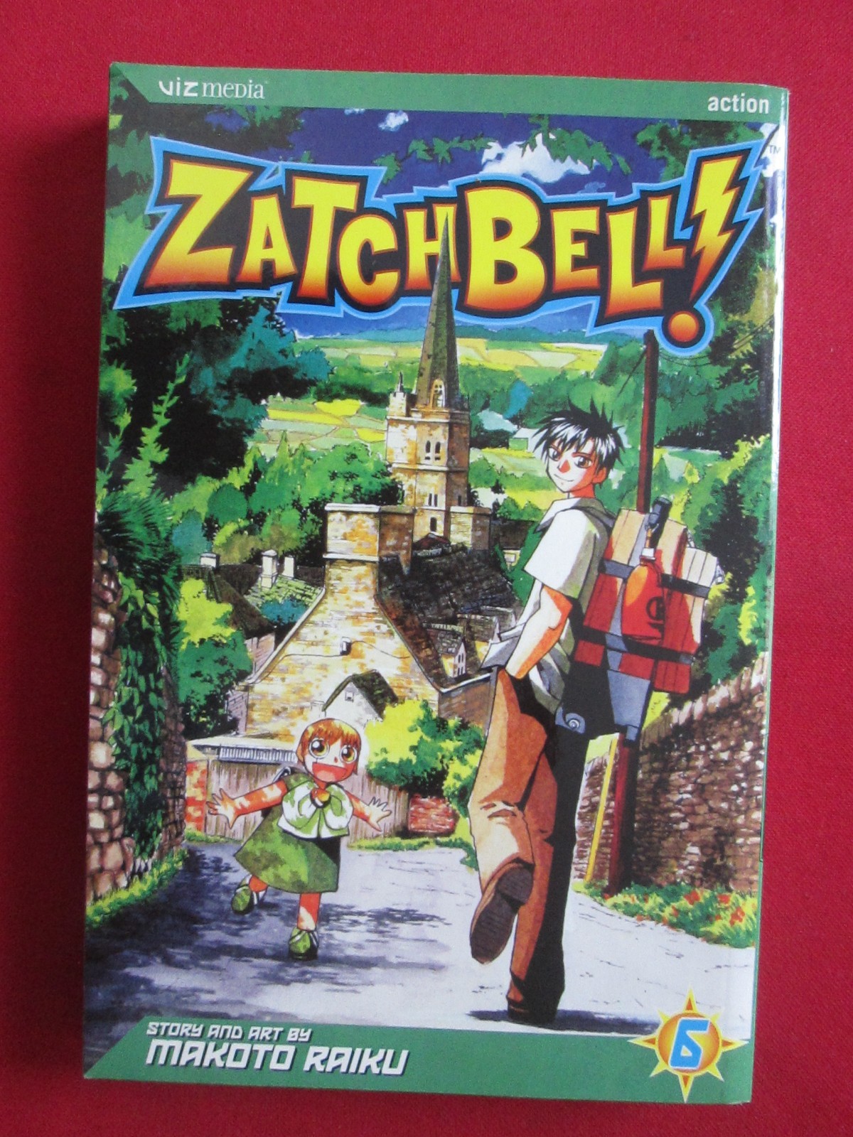 Zatch Bell Manga Volume Vol 6 Viz Media Makoto Raiku prima stampa