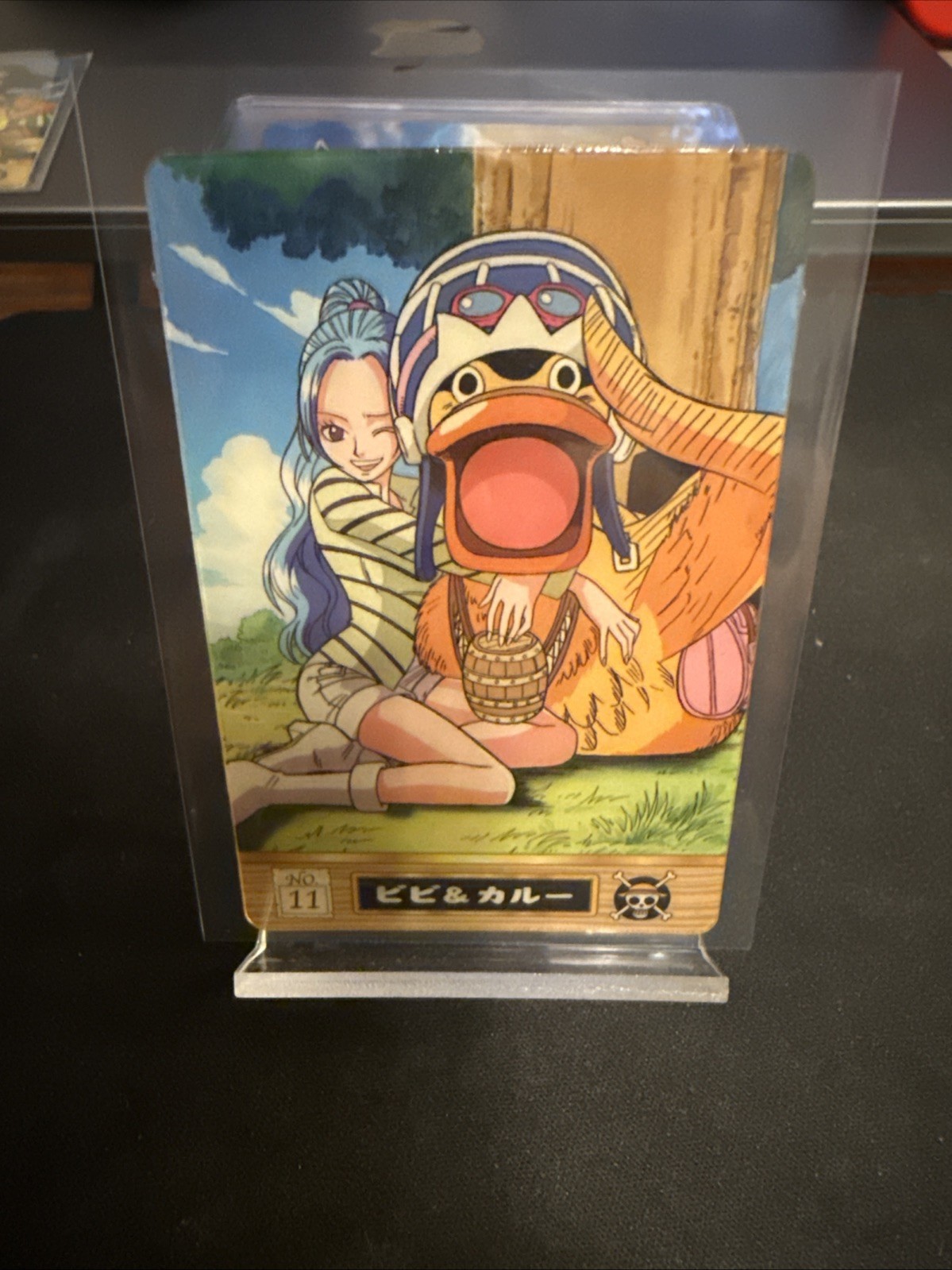 One Piece Pirate King Gumi Card Vivi Karoo n.11 rara carta da collezione