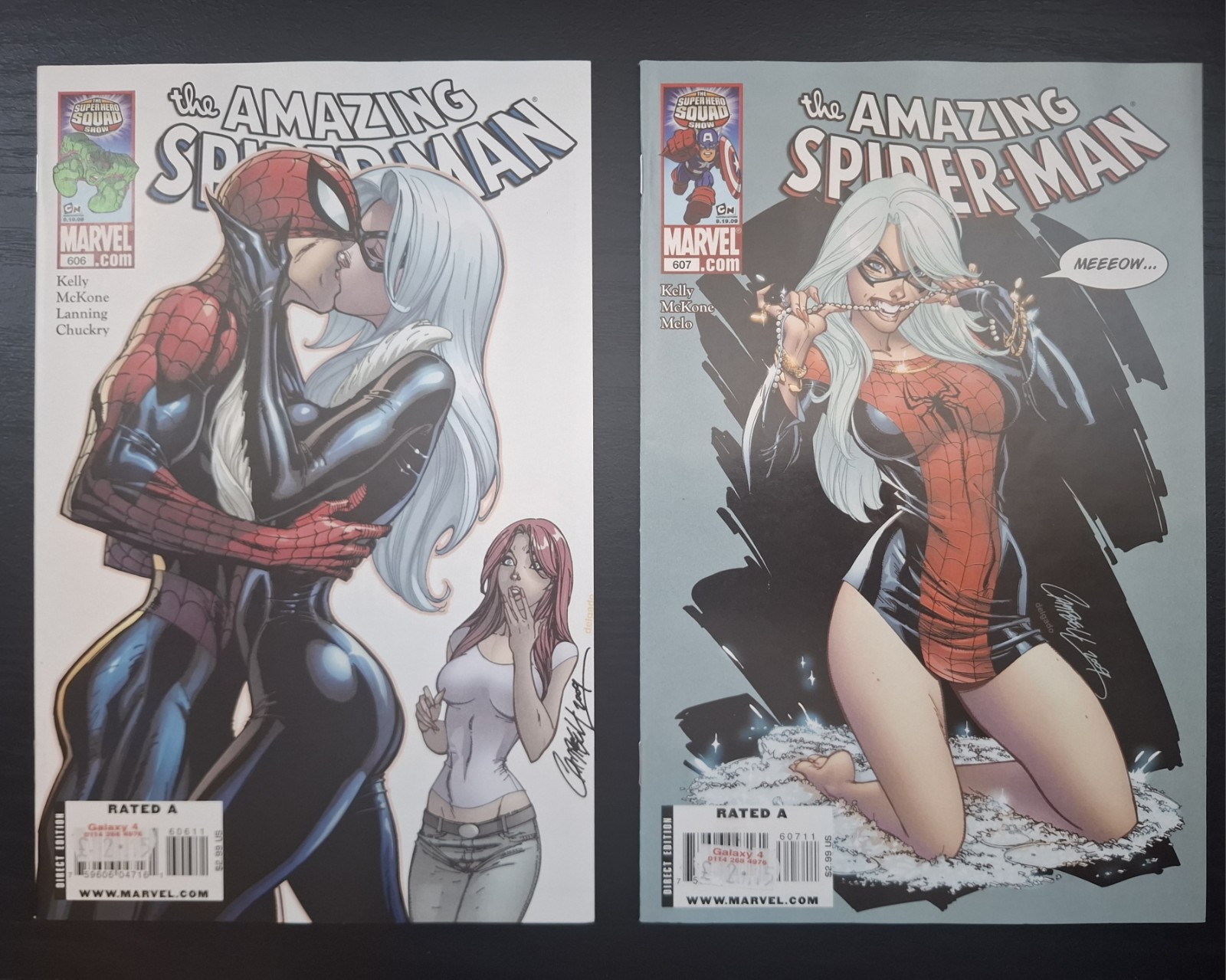 Amazing Spider-Man  #606, & #607 J Scott Campbell , English Marvel 