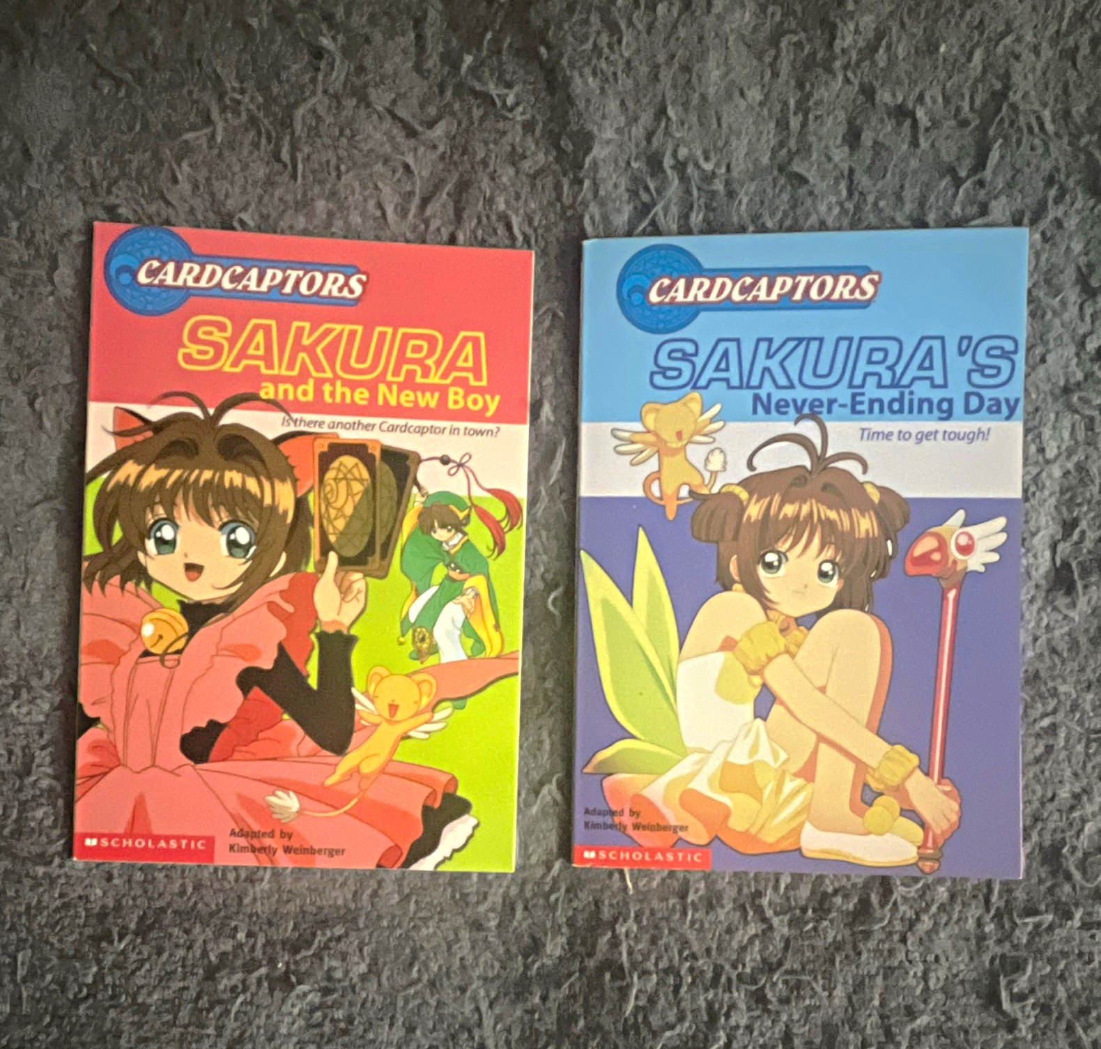 Lotto 2 libri Scholastic Cardcaptors Sakura: nuovo ragazzo e giorno senza fine 2001