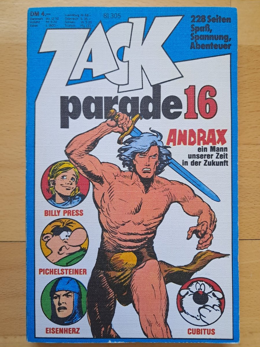 ZACK PARADE n.16 del 1976 Principe Cuore di Ferro, Andrax, Gentlemen GmbH... - TOP Z0-1