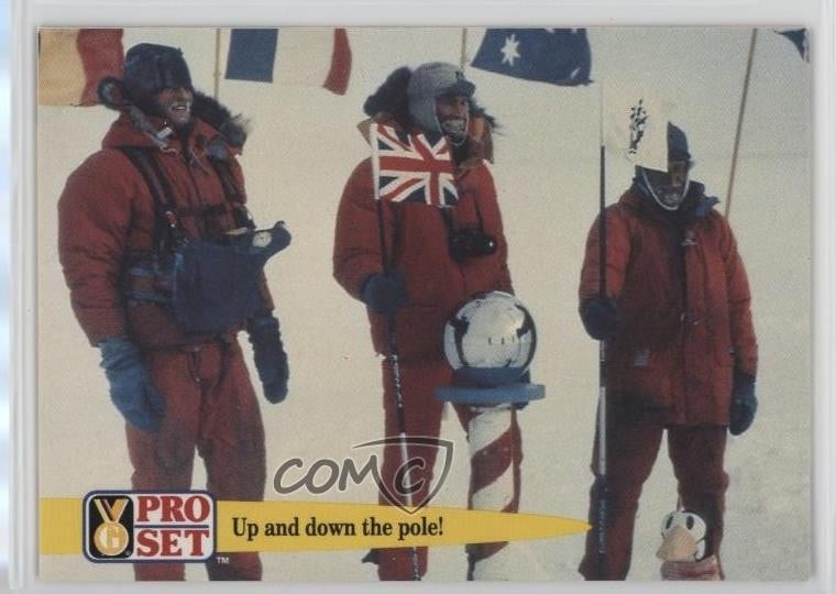 1992 Pro Set Guinness dei primati Robert Swan su e giù per il polo! #41 1b9b