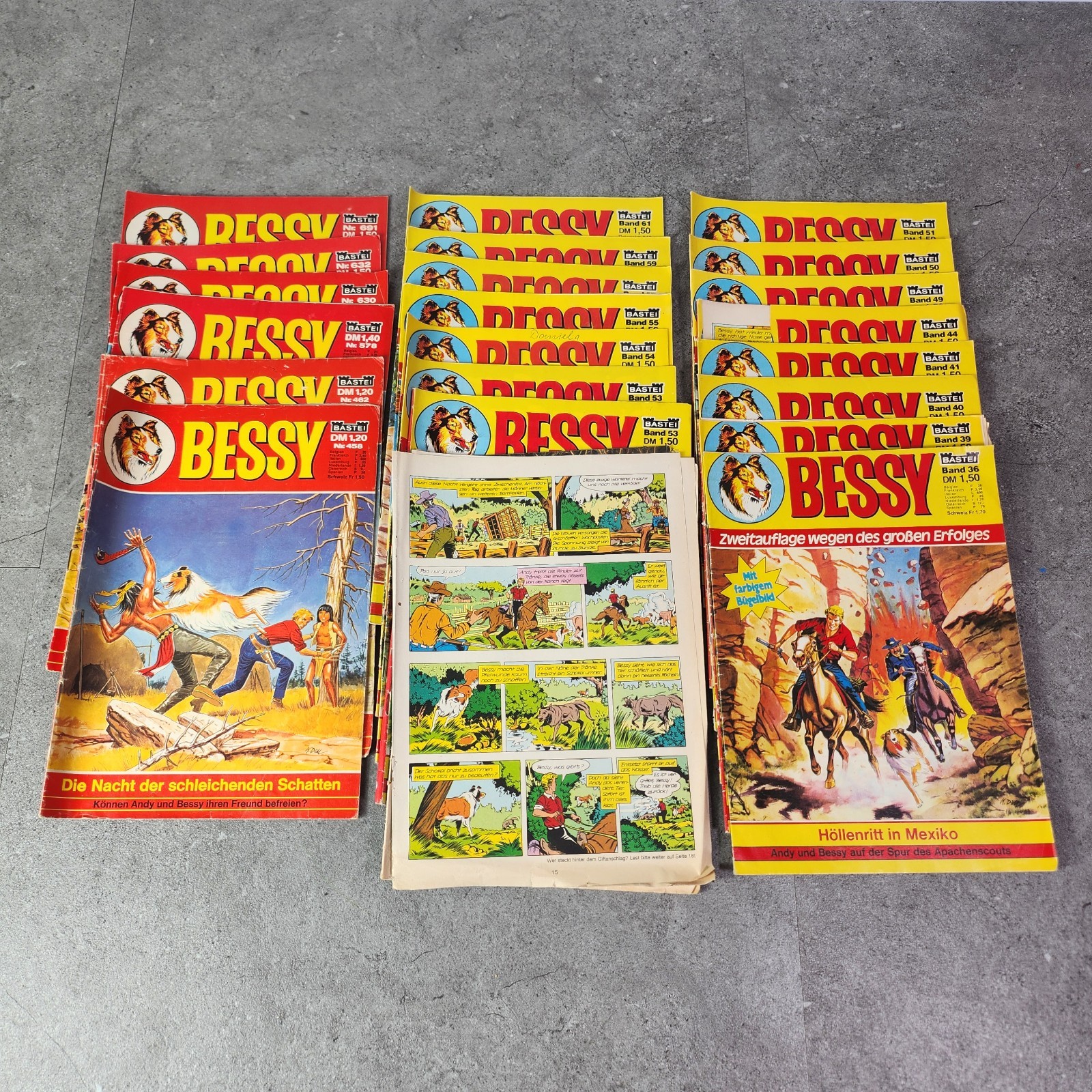 BESSY Comics lotto 20 quaderni Bastei Editore vintage seconda edizione western