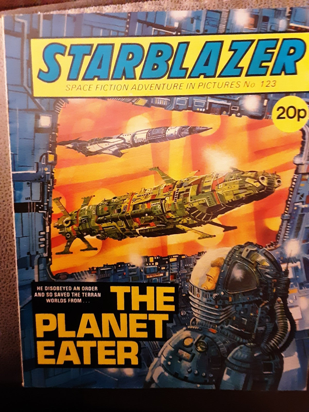 STARBLAZER SPACE FICTION ADVENTURE COMIC NO 123 "THE PLANET EATER" FROM  1984