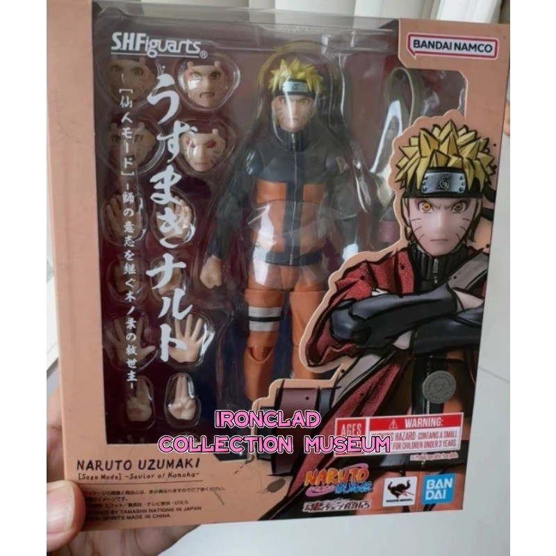 NUOVO Bandai S.H.Figuarts Uzumaki Naruto Sennin Mode Action Figure Shf Giocattolo Regalo