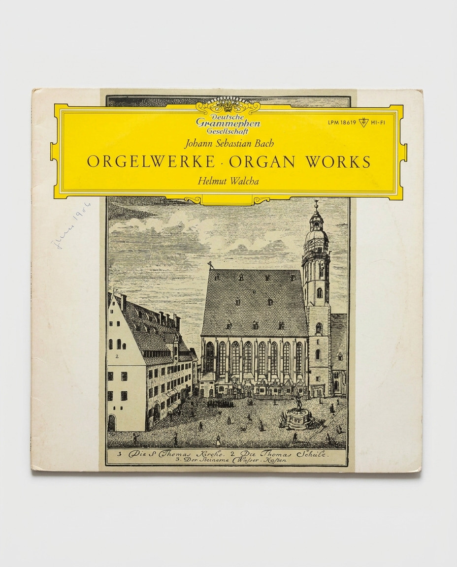 Disque vinyle 33 tours Orgelwerke / Organ Works - Helmut Walcha