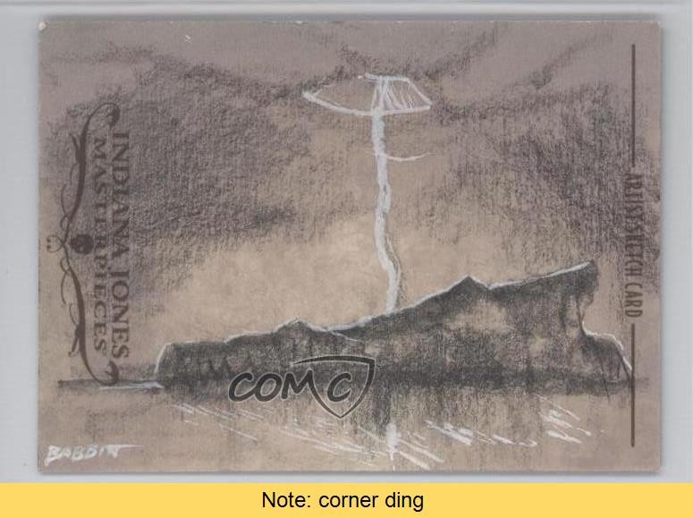 2008 Topps Indiana Jones Masterpieces 1/1 Kyle Babbit t Auto Sketch READ d8k