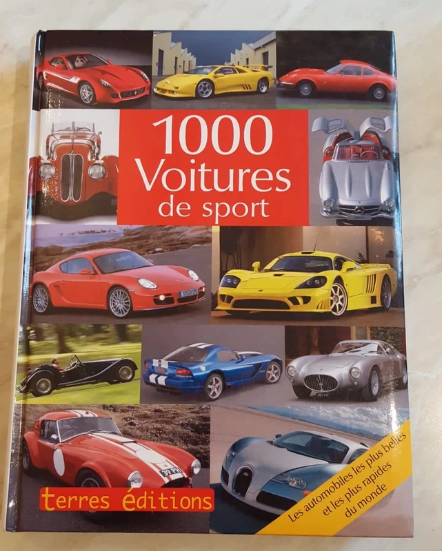Livre 1000 voitures de sport (Terres éditions)