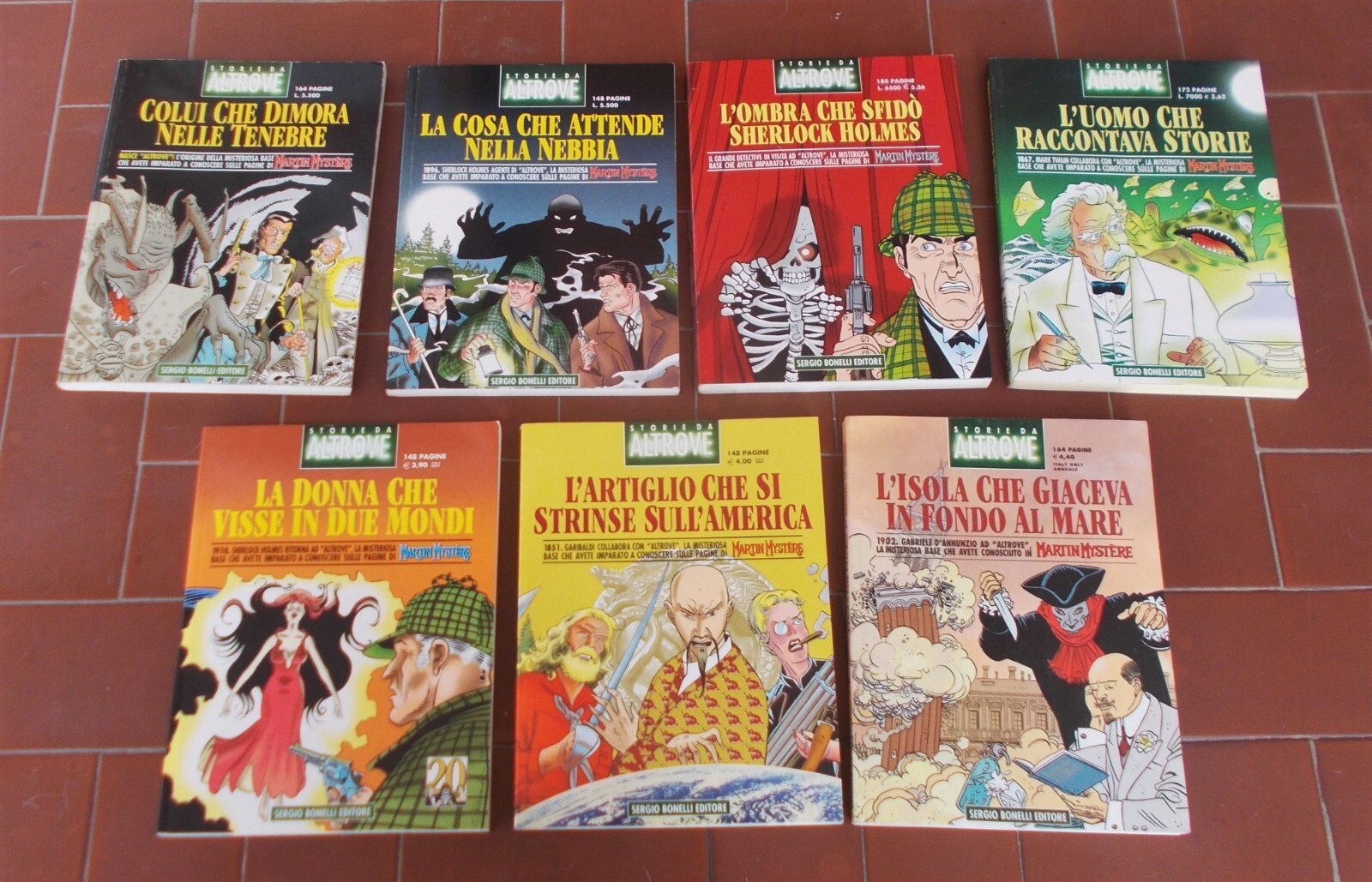 7 fumetti STORIE DA ALTROVE Martin Mystere 1/8 - Bonelli 1998 1 2 3 4 5 6 8
