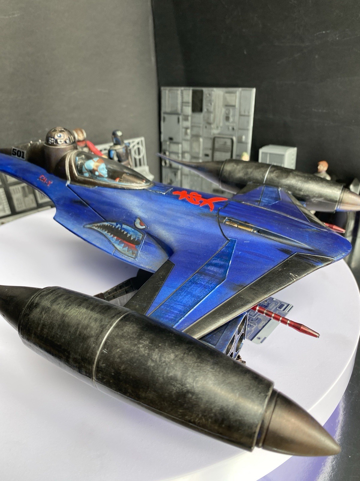 Star Wars Mandalorian Custom Starfighter Bounty Hunter Ship Vintage Collectible