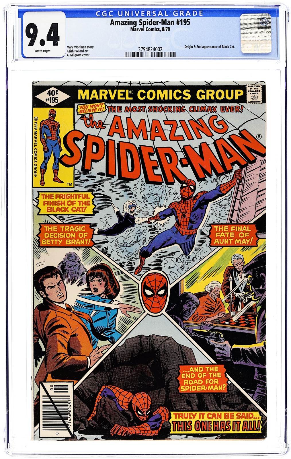 Amazing Spider-Man #195 CGC 9.4 1979 3794824002