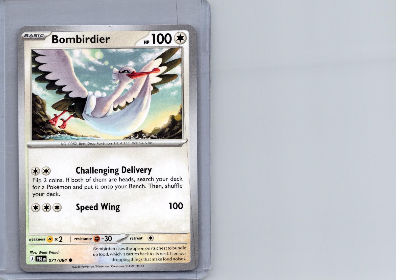 BOMBIRDIER 071/084 COMMON PITCH BLACK POKEMON NM/M